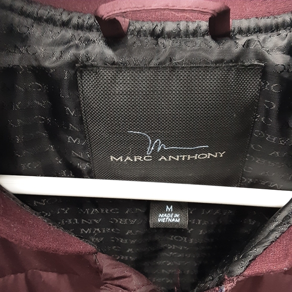 Marc Anthony Maroon Quilted Vest Size Medium - Picture 3 of 3